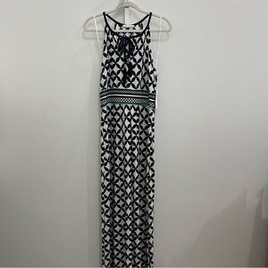 Sandra Darren Geometric Maxi Dress